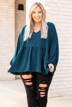 This Is Real, This Is Me Top, Teal