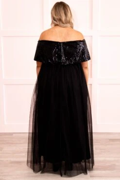 Posh Outlook Maxi Dress, Black -VogueBabe Store 5E1A7087