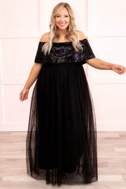 Posh Outlook Maxi Dress, Black