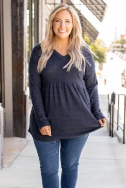 Train To The City Sweater, Navy