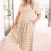 Brunch Vibes Dress, Yellow -VogueBabe Store 5E1A9297 PRODUCT