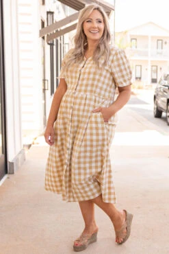 Brunch Vibes Dress, Yellow -VogueBabe Store 5E1A9314 2