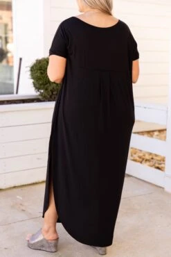 Enchanting Memory Maxi Dress, Black -VogueBabe Store 5E1A9571
