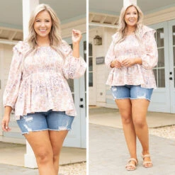 Everything's Just Peachy Blouse, Peach -VogueBabe Store 6 1b8593a5 5880 43f2 9b93 51deca2e5f83