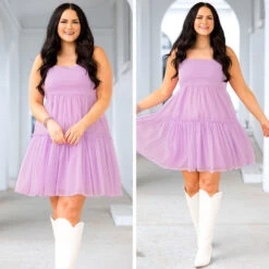Flower Petals Dress, Lavender -VogueBabe Store 6 8abc1eb2 0c97 43f2 84ed 1e3210ecaf56