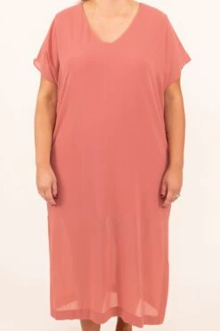 Spread The Shine Dress, Salmon -VogueBabe Store 7 1 11937