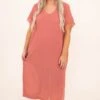 Spread The Shine Dress, Salmon -VogueBabe Store 7 1 11938