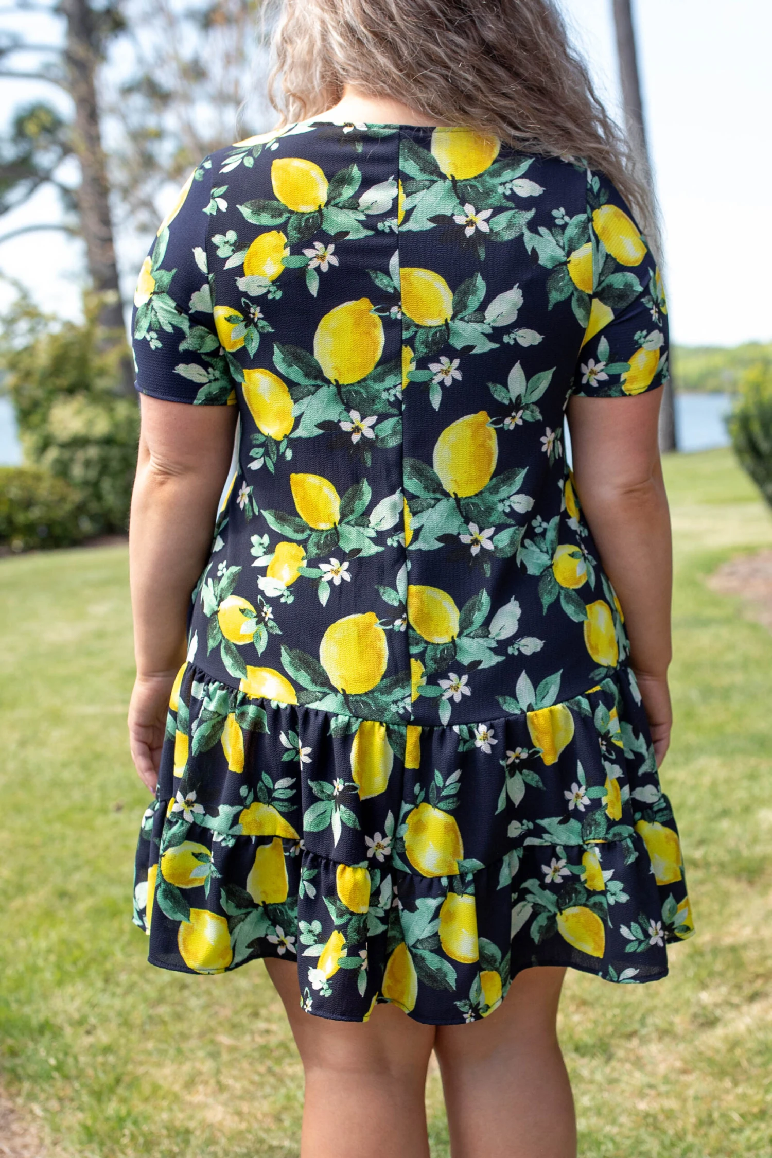 Lemondrop Dress, Navy-Yellow 7 Lemondrop Dress, Navy-Yellow - Image 5