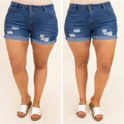 Never Will Shorts, Dark Blue -VogueBabe Store 7 43921253 648e 4fe9 91cf 09c3baf40f66
