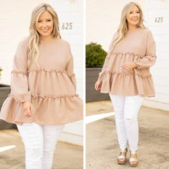 Give Me Butterflies Top, Taupe -VogueBabe Store 7 abe8374e 3f22 4b09 b5f8 16ba49c76a4f