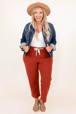 Desert Views Pants, Brick -VogueBabe Store 8 10 13599 1 1