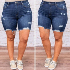 Vivid Dreams Shorts, Dark Wash -VogueBabe Store 8 43f4593d c67f 4d15 b6c4 9c49c85eaad7