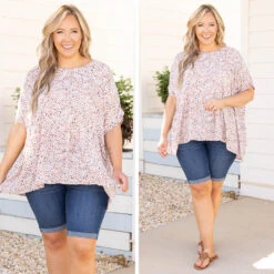 Different Perspectives Top, Blue Multi -VogueBabe Store 8 6a1dbce4 113d 47e8 b8fe f49e04656040