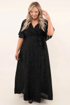 Never Too Late Maxi Dress, Black -VogueBabe Store 9 30 17098