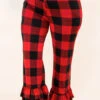 The Big Flare Pants, Black-Red