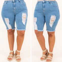 Nighttime Drive Shorts, Light Wash -VogueBabe Store 9 3c014cee 7499 419b 9f72 9e1d3d5ec1a7