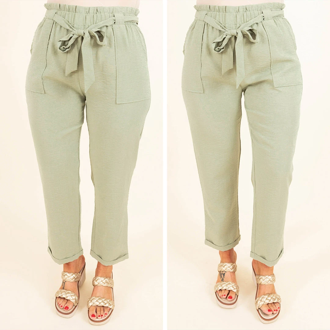 Nice For Once Pants, Sage 9 Nice For Once Pants, Sage - Image 7