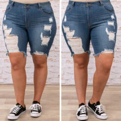 Sunny Day Shorts, Medium Wash -VogueBabe Store 9 88187821 0198 45df a32c ba1ed7f500c4