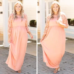 Looking Elegant Maxi Dress, Peach -VogueBabe Store 9 8a8facb9 6a89 41f4 a7af ba29b67ae03a