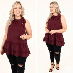 Memphis Soul Top, Wine -VogueBabe Store 9 fede6c62 43fc 40c7 b49e f42b393d3a78