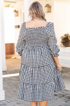 Afternoon Picnics Dress, Black -VogueBabe Store AfternoonPicnicsDress Black 8924