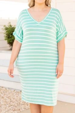 All The Time Dress, Mint -VogueBabe Store AllTheTimeDress Mint 0730