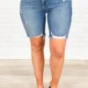 Always Adoring You Shorts, Light Wash -VogueBabe Store AlwaysAdoringYouShorts LightWash 2