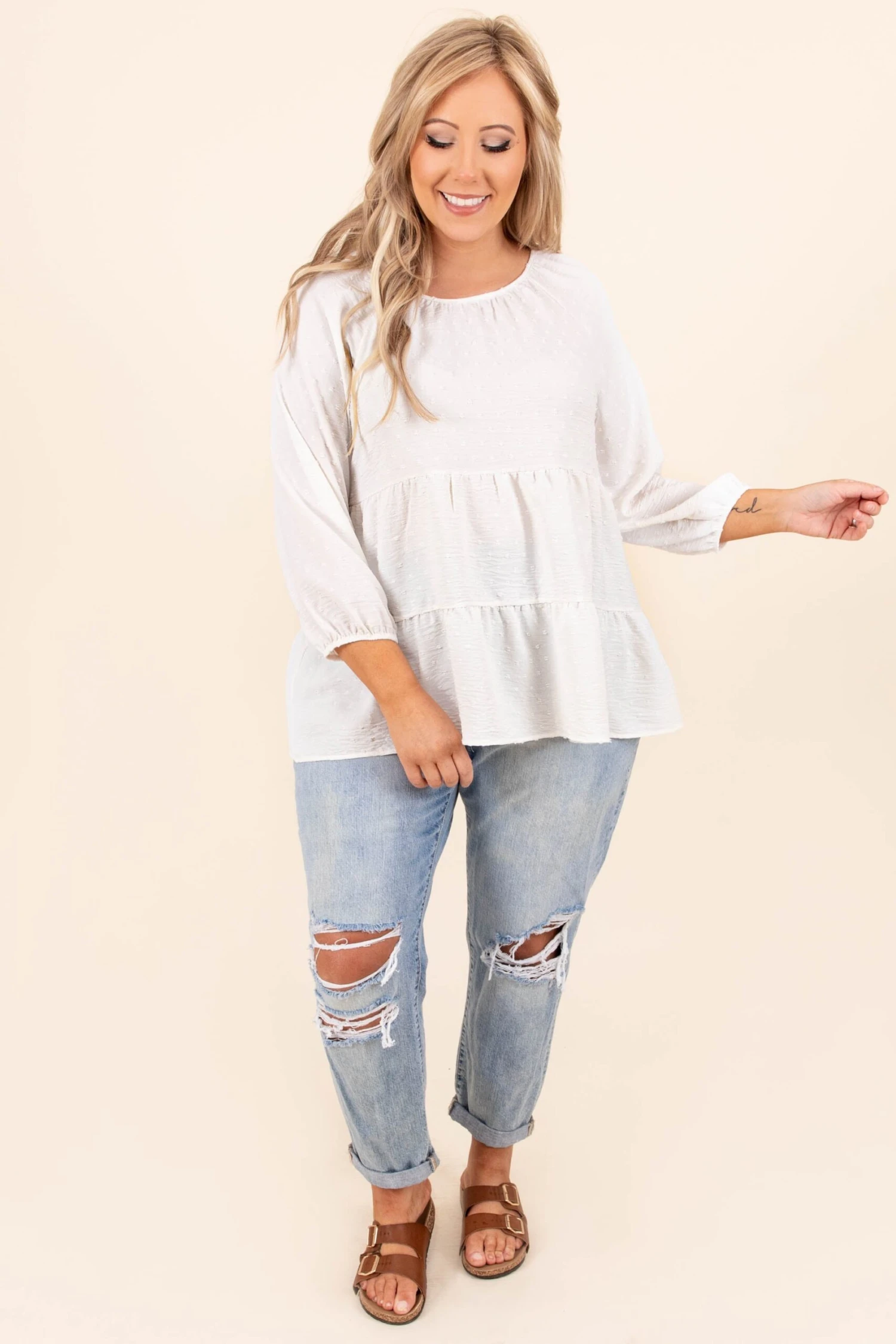 Angel Of Mine Top, Ivory 4 Angel Of Mine Top, Ivory - Image 2