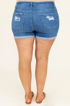 Better Believe It Shorts, Medium Wash 11 Better Believe It Shorts, Medium Wash -VogueBabe Store BetterBelieveItShorts MediumWash 0035