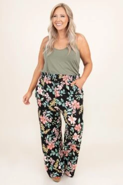 Big Little’s Pants, Black -VogueBabe Store BigLittle sPants Black 3554