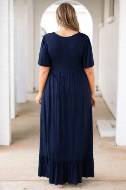 Blackbird Singing Dress, Navy -VogueBabe Store BlackbirdSingingDress Navy 0808