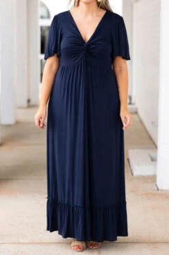 Blackbird Singing Dress, Navy -VogueBabe Store BlackbirdSingingDress Navy 0809
