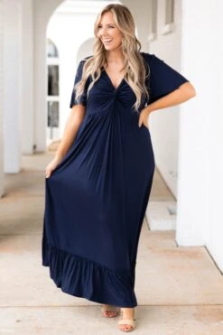 Blackbird Singing Dress, Navy -VogueBabe Store BlackbirdSingingDress Navy 0814