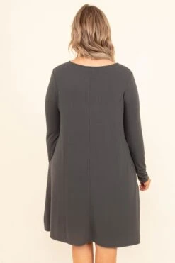 Breathe Deeply Dress, Ash Gray 11 Breathe Deeply Dress, Ash Gray -VogueBabe Store BreatheDeeplyDress AshGray 8871