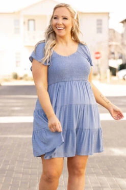 Brunch Party Dress, Denim