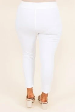 Business Lady Pants, White -VogueBabe Store BusinessLadyPants White 8690