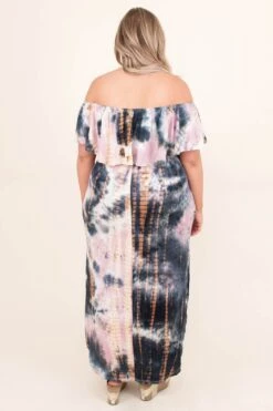 By The Boardwalk Maxi Dress, Mauve Ocean Tie Dye -VogueBabe Store ByTheBoardwalkMaxiDress MauveOceanTieDye 6792