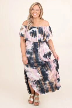 By The Boardwalk Maxi Dress, Mauve Ocean Tie Dye -VogueBabe Store ByTheBoardwalkMaxiDress MauveOceanTieDye 6795