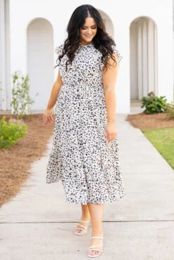 Can I Tell You Dress, White -VogueBabe Store CanITellYouDress White 0135