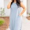 Cannot Imagine Maxi Dress, Ash Blue -VogueBabe Store CannotImagineMaxiDress AshBlue 5