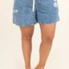 Catch The Tide Shorts, Denim Blue -VogueBabe Store CatchTheTideShorts DenimBlue 9594
