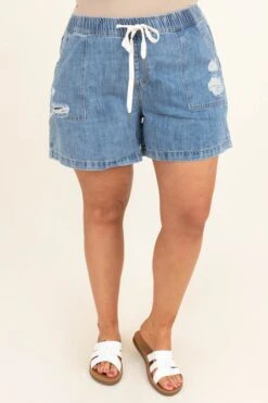Catch The Tide Shorts, Denim Blue