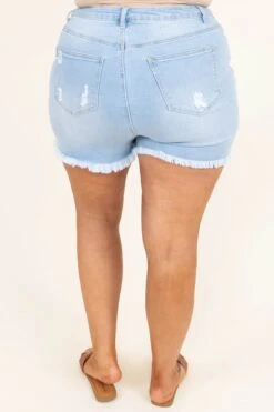 Changing Paths Shorts, Light Wash -VogueBabe Store ChangingPathsShorts LightWash 9932