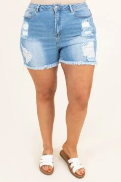 Changing Paths Shorts, Medium Wash -VogueBabe Store ChangingPathsShorts MediumWash 9906