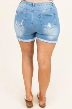 Changing Paths Shorts, Medium Wash -VogueBabe Store ChangingPathsShorts MediumWash 9907