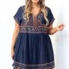 Chime In Dress, Navy -VogueBabe Store ChimeInDress Navy 2257