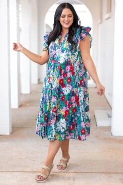 Choose To Shine Dress, Navy -VogueBabe Store ChooseToShineDress Navy 2219