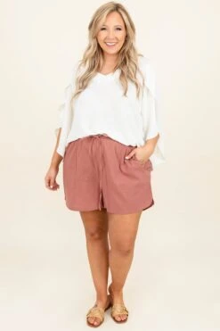 City Limits Shorts, Marsala -VogueBabe Store CityLimitsShorts Marsala 7979