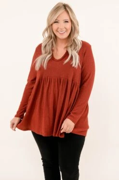 Confidence Is Key Top, Dark Brick