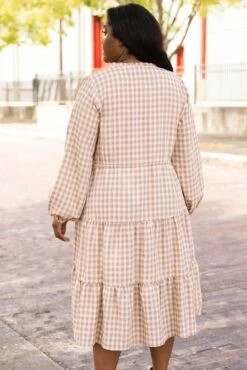 Country Living Dress, Mocha -VogueBabe Store CountryLivingDress Mocha 2535